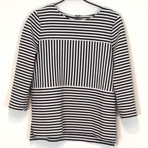 Madewell Blue & White Striped Top